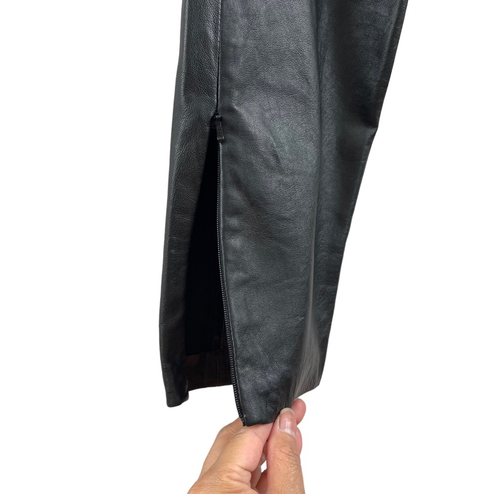 Halogen Classic Black Leather Pants Size 2 - Picture 9 of 10